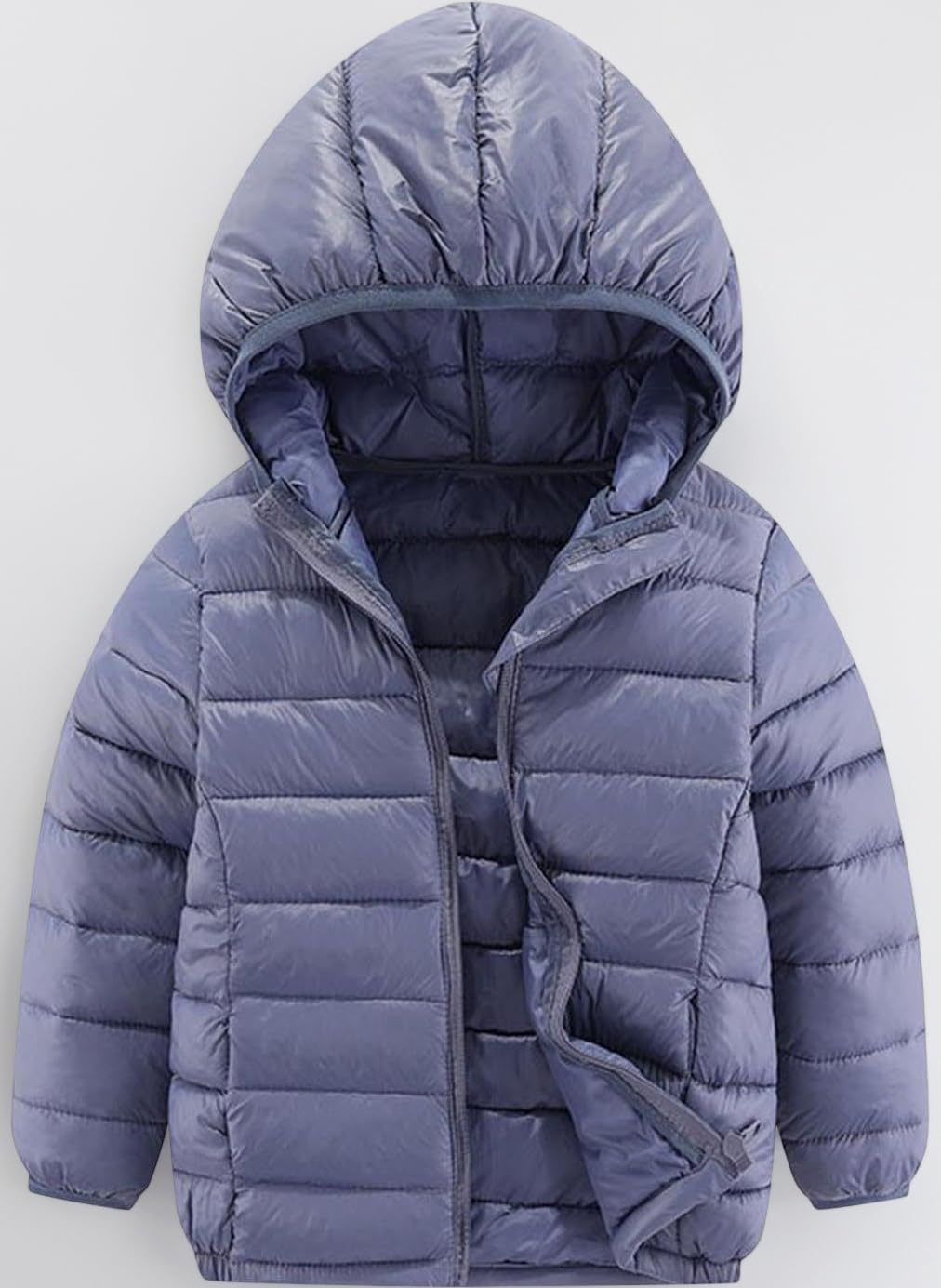 Kids Lightweight Down Jacket Boys Girls Winter Coats Hooded Lightweight Packable Padded Puffer Jacket Bubble Puffer Quilted Coat Teens Windbreaker Outwear With Pockets 3-16 Years