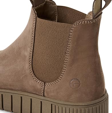 Womens Leather Classic Slip On Chelsea Ankle Boots