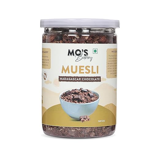 Millet Muesli 360 gms | Madagascar Chocolate | Healthy Breakfast Muesli | 90% Whole Grain | Protein Rich | Clean Ingredients