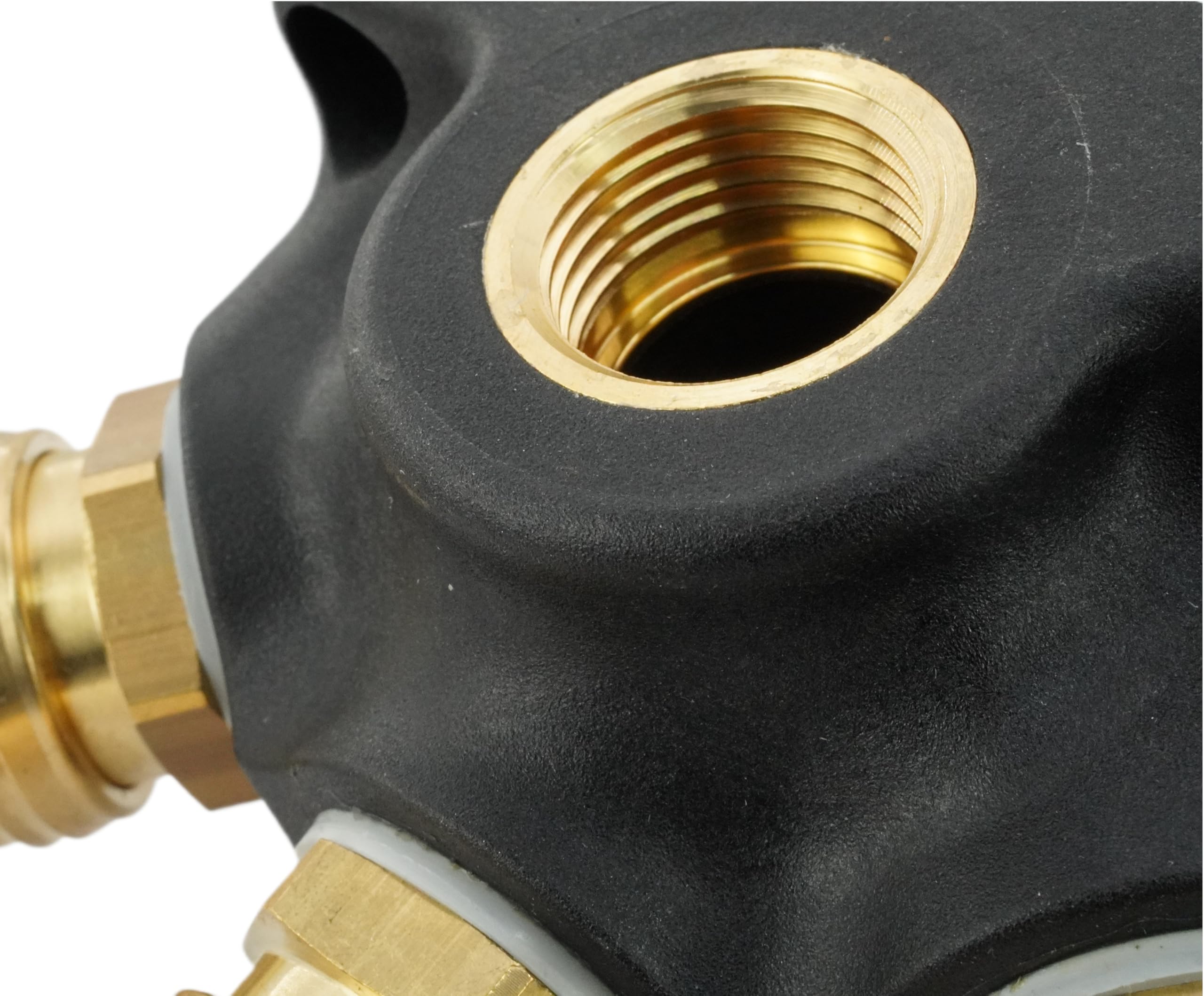 Fittingstore - Druckluft Wanddose NW 7,2 mit 3 Kupplungsdosen (G 3/4" (IG))