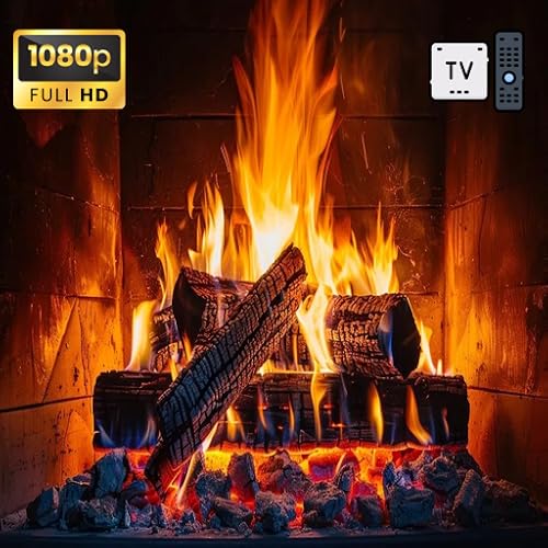 Ember Glow Fireplace – Cozy Glowing Coals For Fire TV