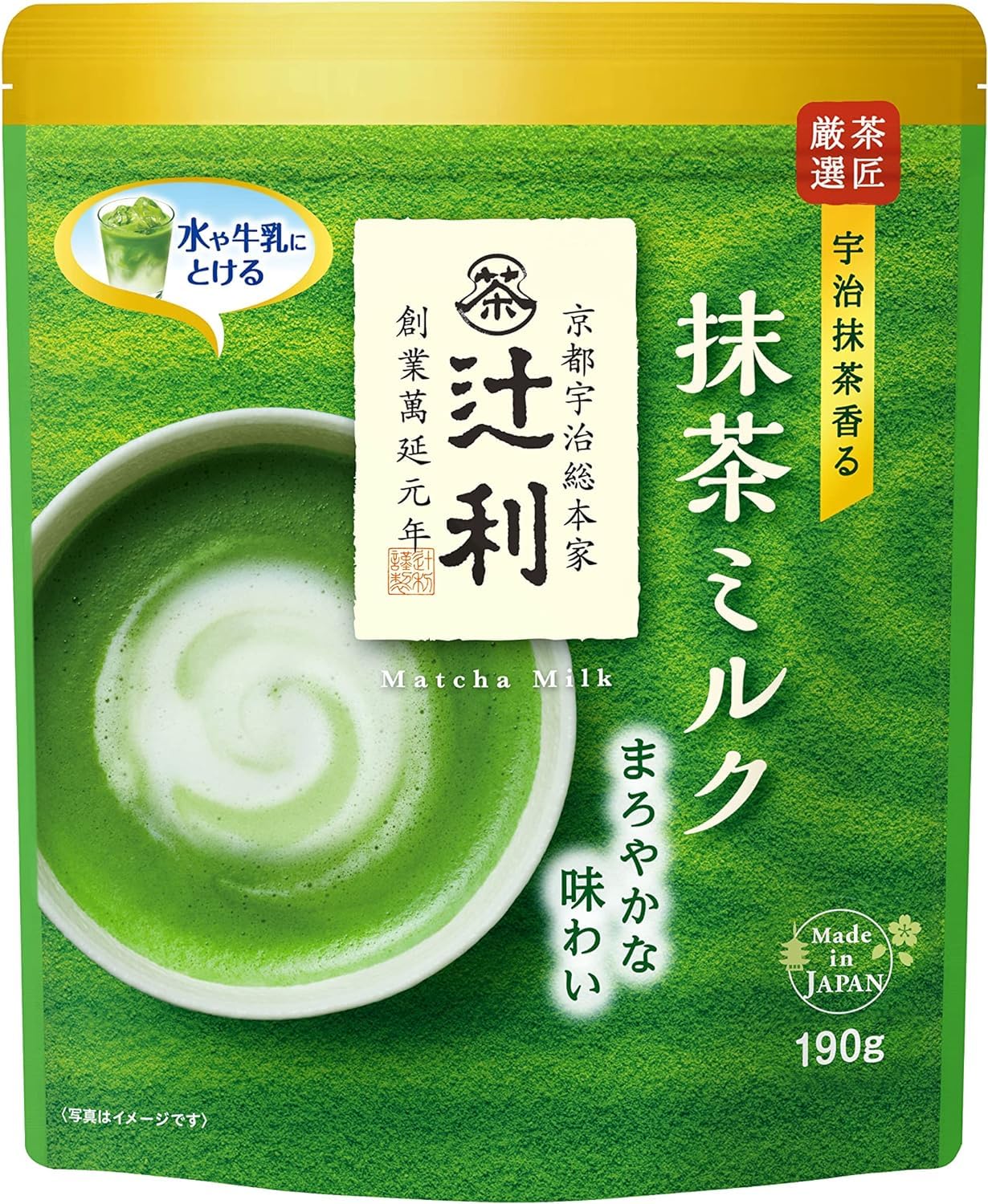 Kataoka Bussan Tsujiri Matcha Milk, 6.7 oz (190 g) | Made in Japan | Japanese Matcha