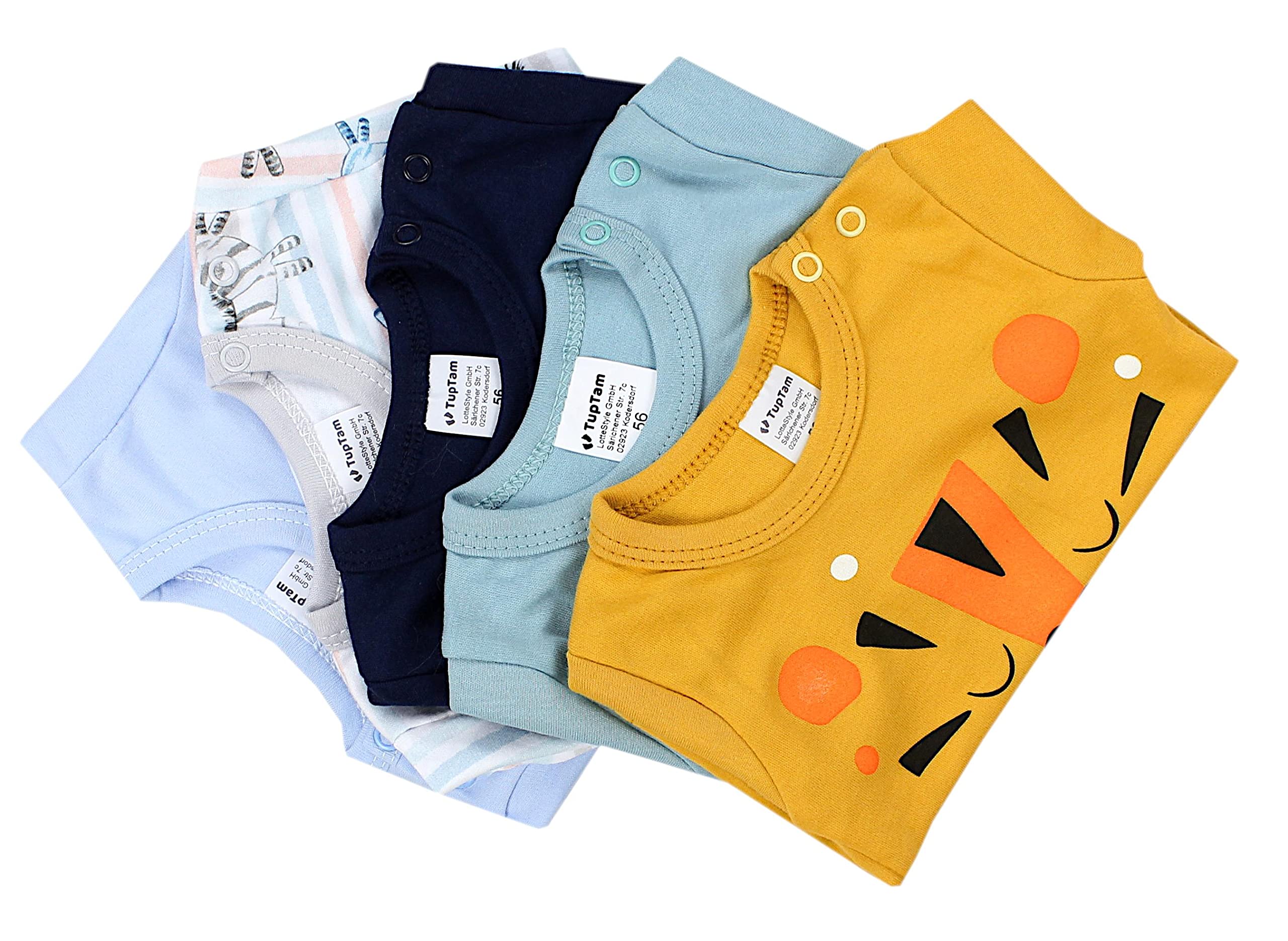 TupTam Camiseta de Manga Larga para bebé niño Set de 5