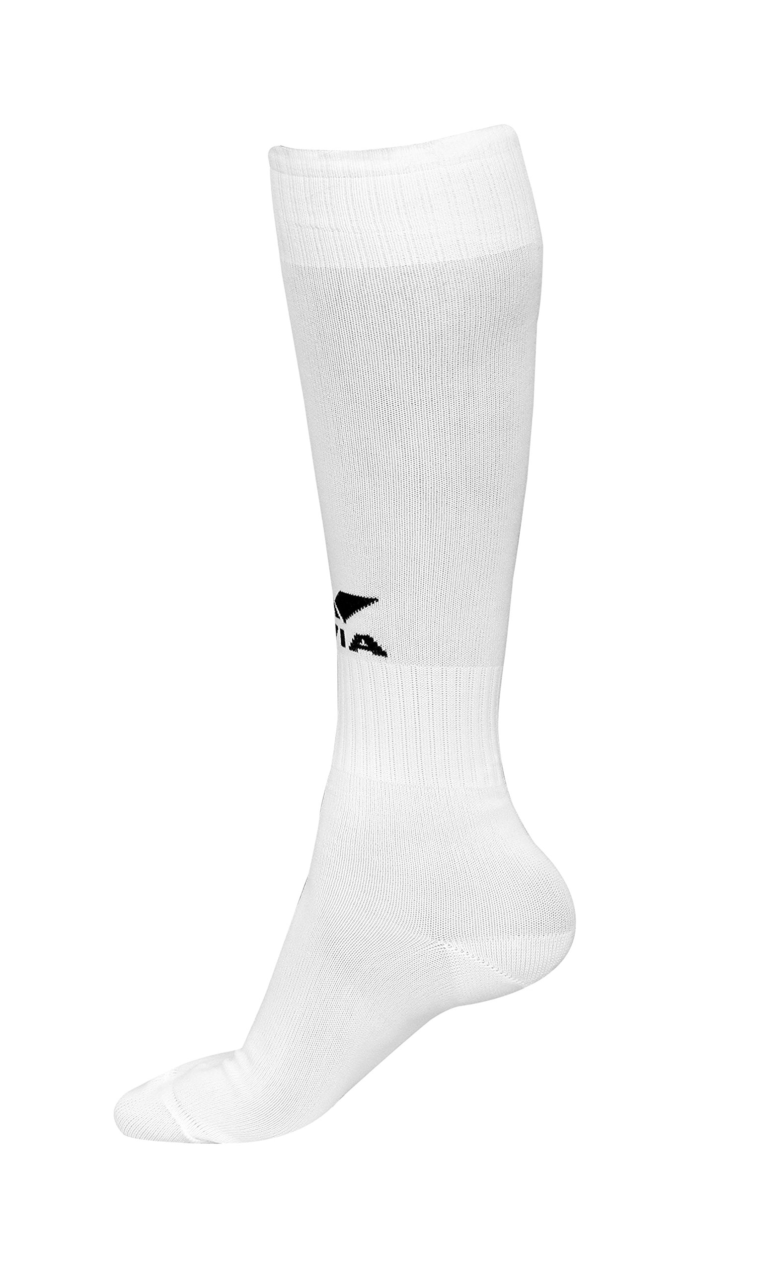 Nivia SG-756 Classic Football Guard, Standard & Nivia Plain Encounter Stockings (L, White) 4