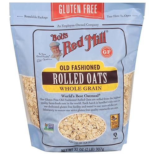 Miniatura 4 de Bobs Red Mill Avena enrollada Old Fashion sin gluten 32 onzas paquete de 4