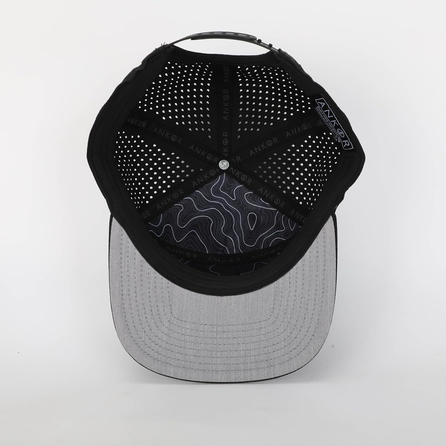 ANKOR Performance Hat - Water Resistant UPF 50 Lightweight Men’s Baseball Cap | Men’s Hat for Workout, Outdoor, Beach, Sports (Black Camo) - Image 5
