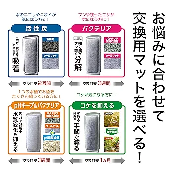 Amazon | ジェックス GEX AQUA FILTER 活性炭スリムマット10個入