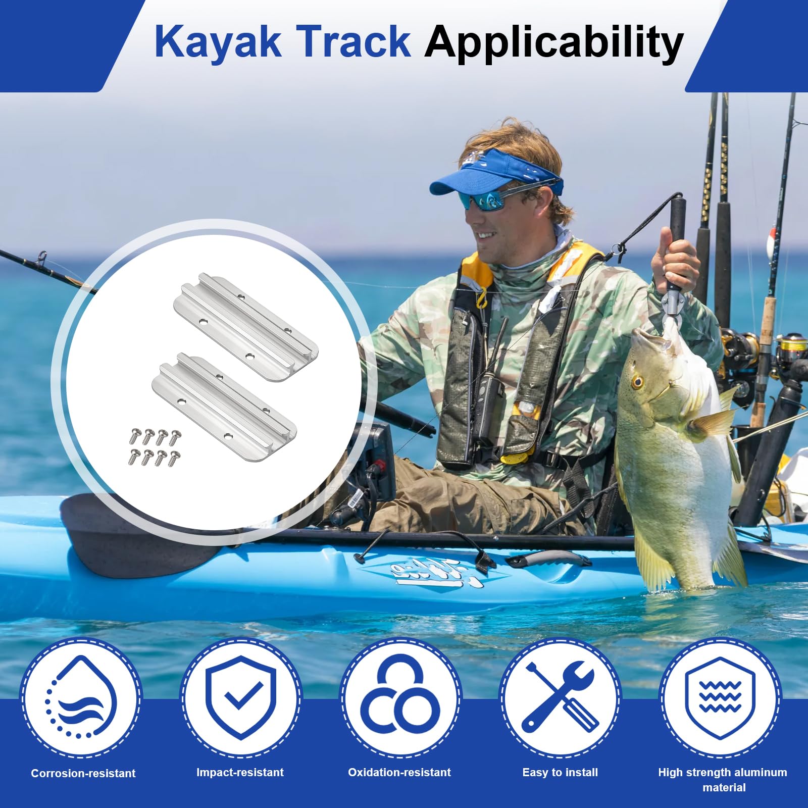 Kayak Rail Accessories Mount - Secure Your Gear -6