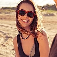 Vista 177 de Feisedy - B2622 - Lentes de sol estilo aviador, cuadrados, clásicos de los años 70, unisex, con montura clásica retro y elegante, UV400 Marco