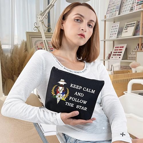 Miniatura 4 de LEVLO Bolsa de cosméticos de hermandad de hermandad de mujeres regalo para hermana Keep Calm And Follow The Star Sisterhood Merch, Sigue a The Star