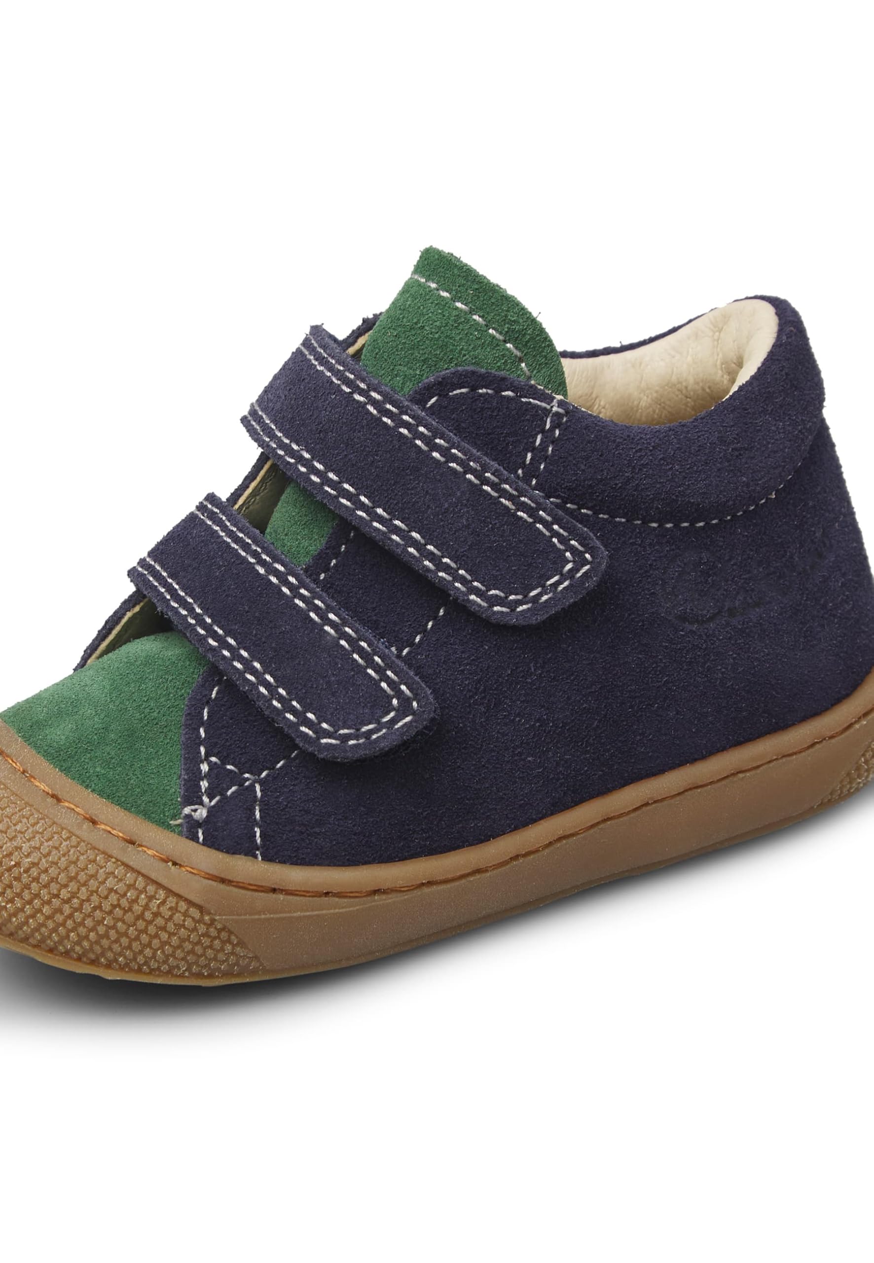 Naturino Cocoon VL Suede Sole Honey Navy-Green Bottle