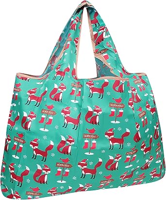 allydrew Large Foldable Tote Nylon Reusable Grocery Bag