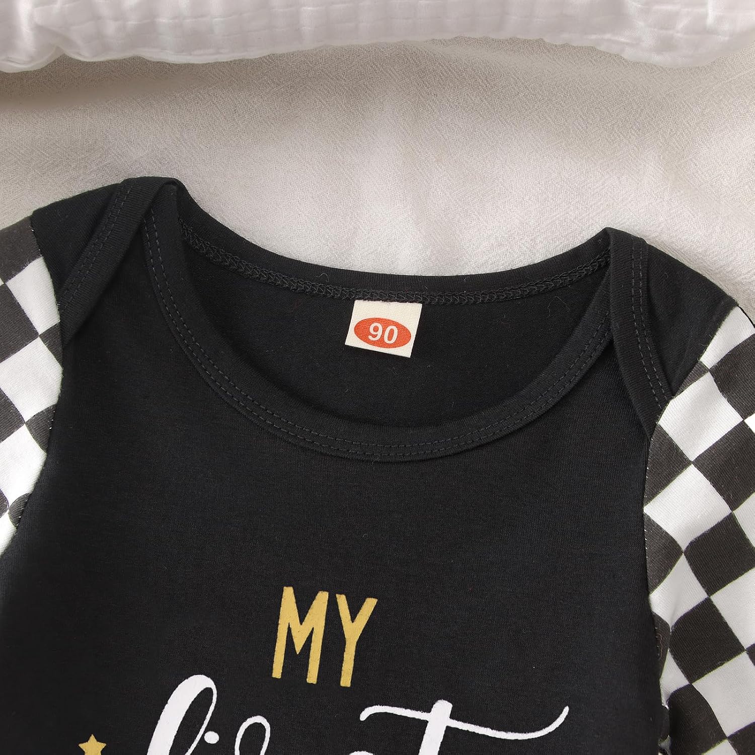 My First New Year Romper for Infant Baby Boy Girl Long Sleeve Shirt Onesie Newborn Outfit Infant Bodysuit Clothes