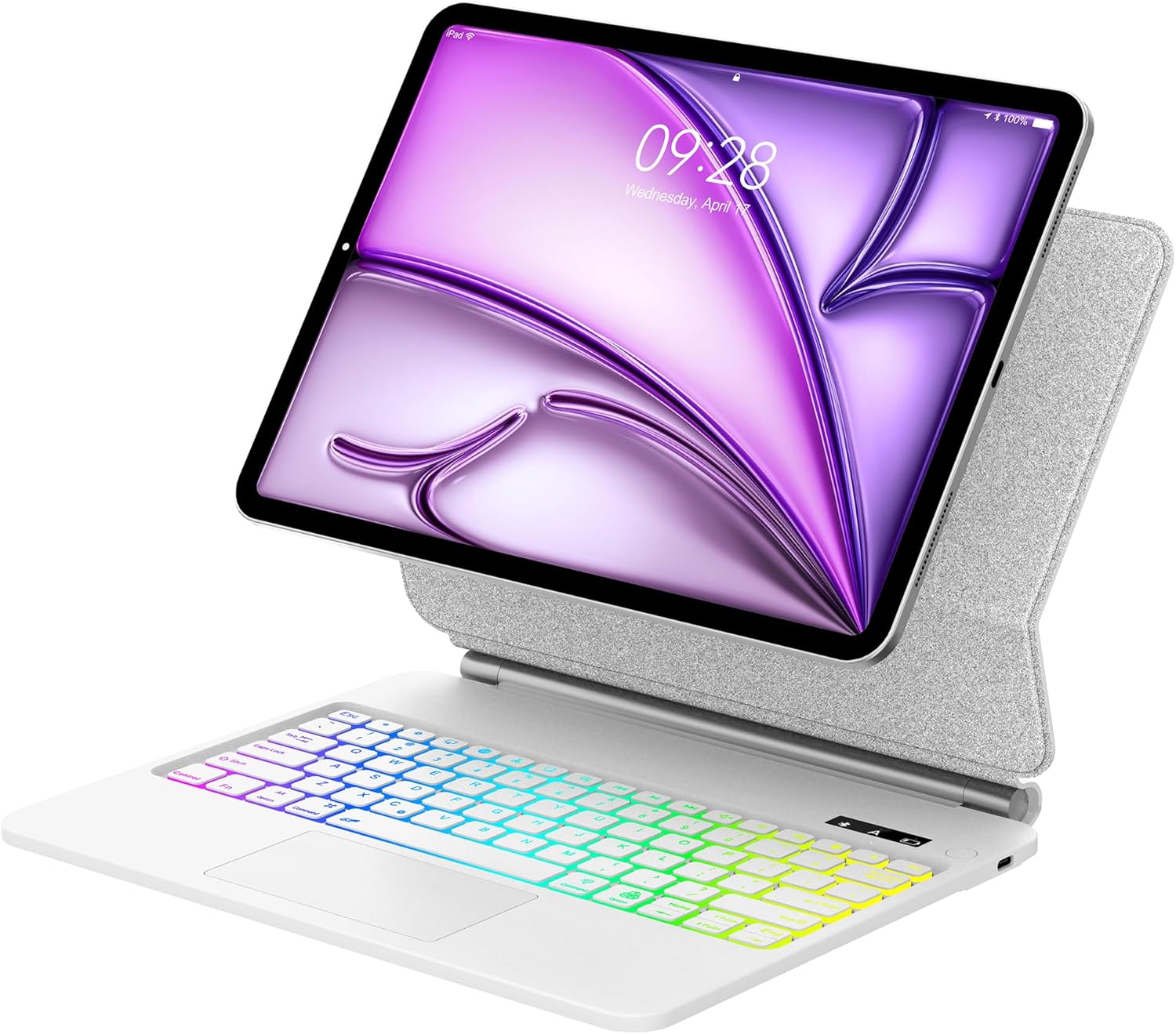 Magic Keyboard for iPad Pro 12.9 (6th, 5th, 4th, 3rd Gen) Case Keypad for iPad Air 13 (M4 2026/M3/M2),Touchpad Keyboard Folio with Backlit for Pro12.9 2018-2022, Floating Cantilever Stand, Black