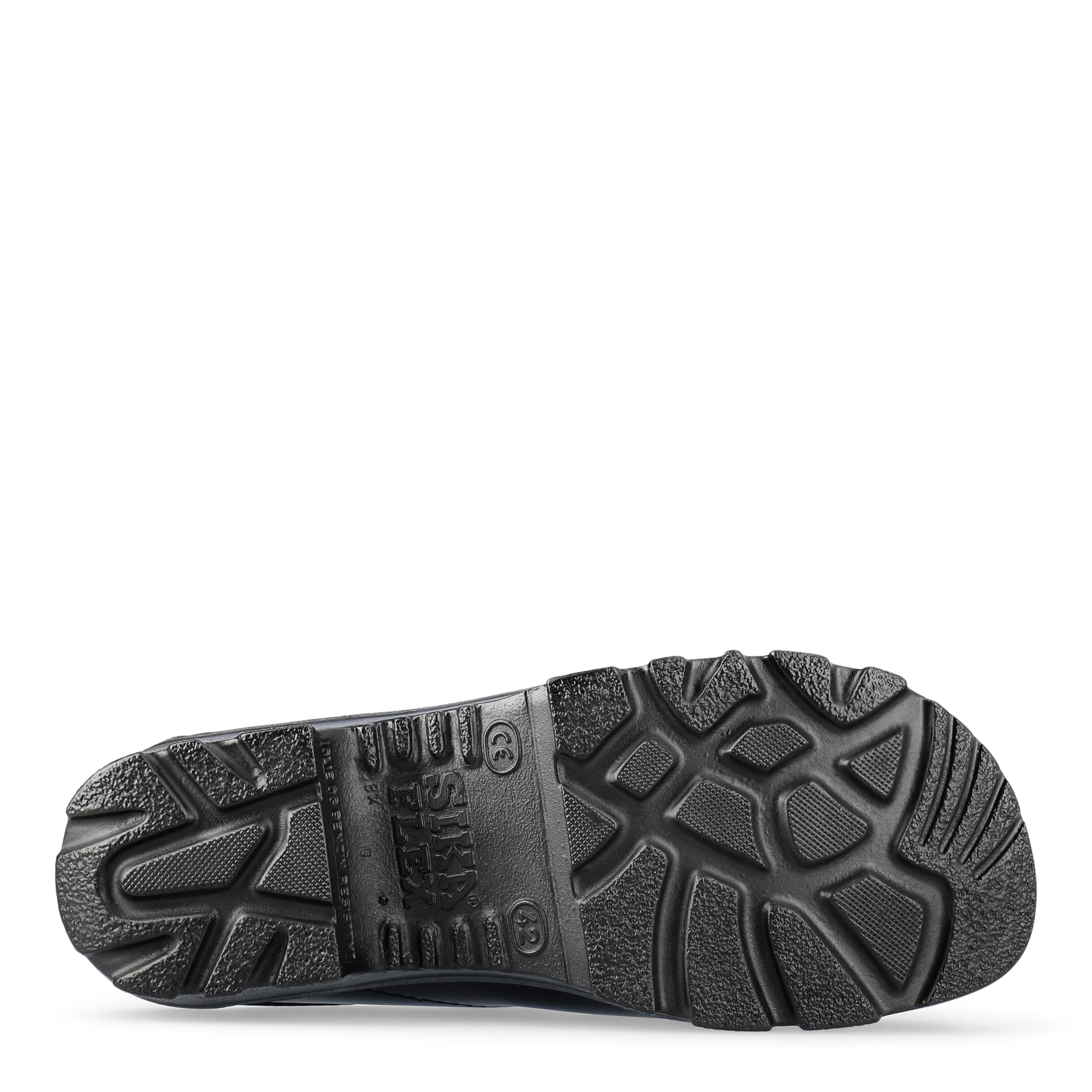SIKA Unisex Flex LBS chodaki robocze, szerokie dopasowanie, z miękką wkładką z pianki i skóry, buty skórzane Permair, wzornictwo ProNose, amortyzujące wstrząsy chodaki bezpieczeństwa do przemysłu