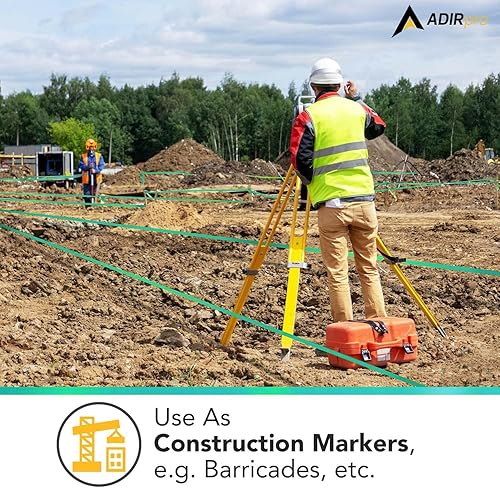 Miniatura 3 de AdirPro Paquete de 12 cintas de señalización  Cinta de marcado multiusos  Gran etiquetado visual y etiquetado para uso doméstico y en el lugar de