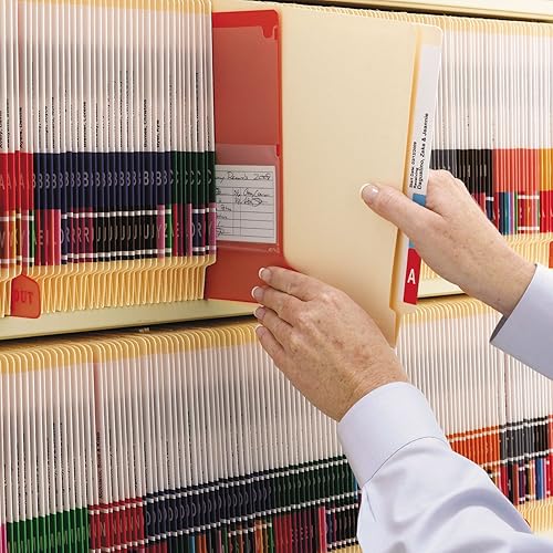 Miniatura 3 de Smead Carpeta de bolsillo con pestaña final con cierre, pestaña de corte recto, 1 bolsillo, tamaño carta, manila, 50 por caja (34100), paquete de 1