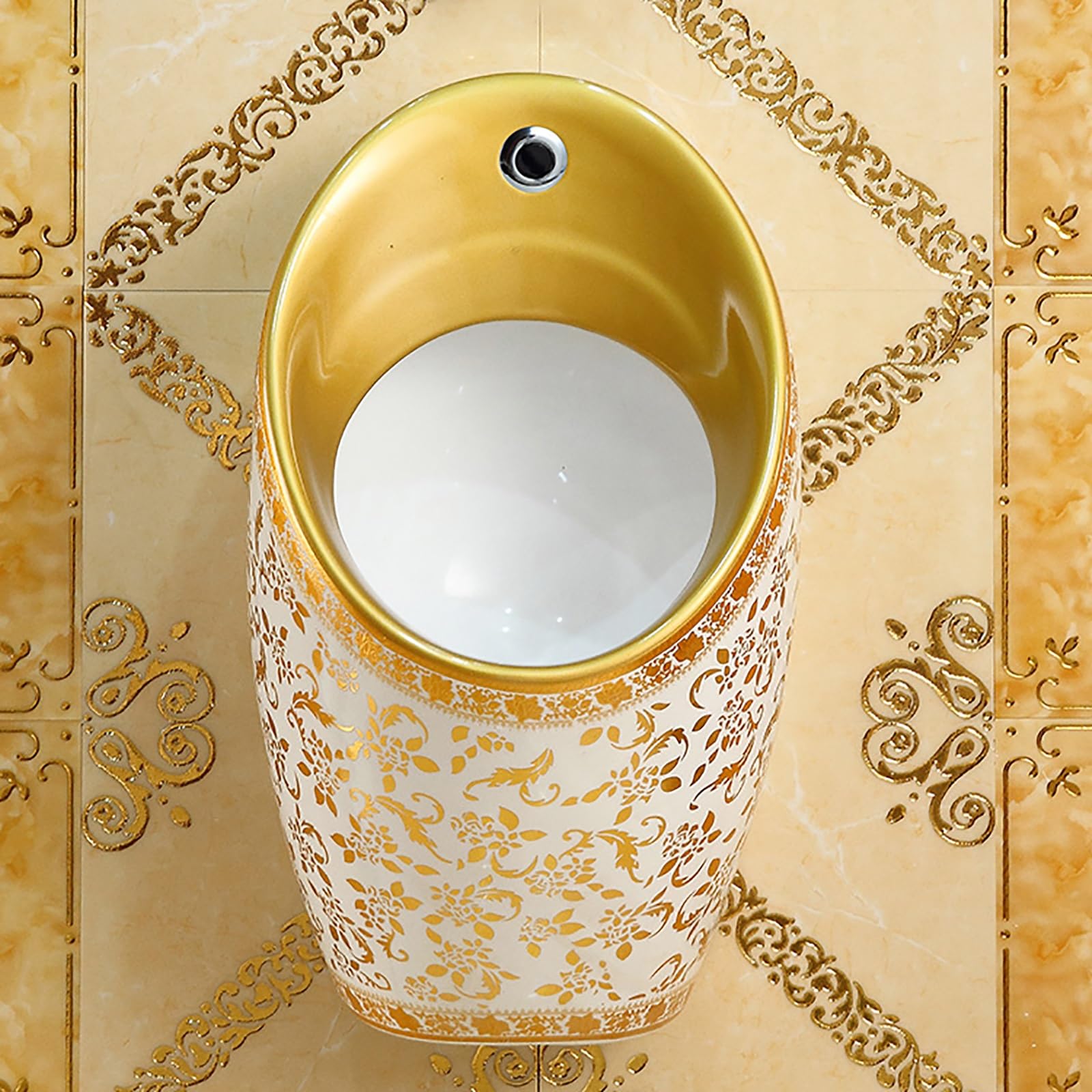 Pisuar dla mężczyzn – czujnik męskiego pisuaru, odporny na zalanie porcelanowy design, ochrona przed zatykaniem rozwiązanie toaletowe