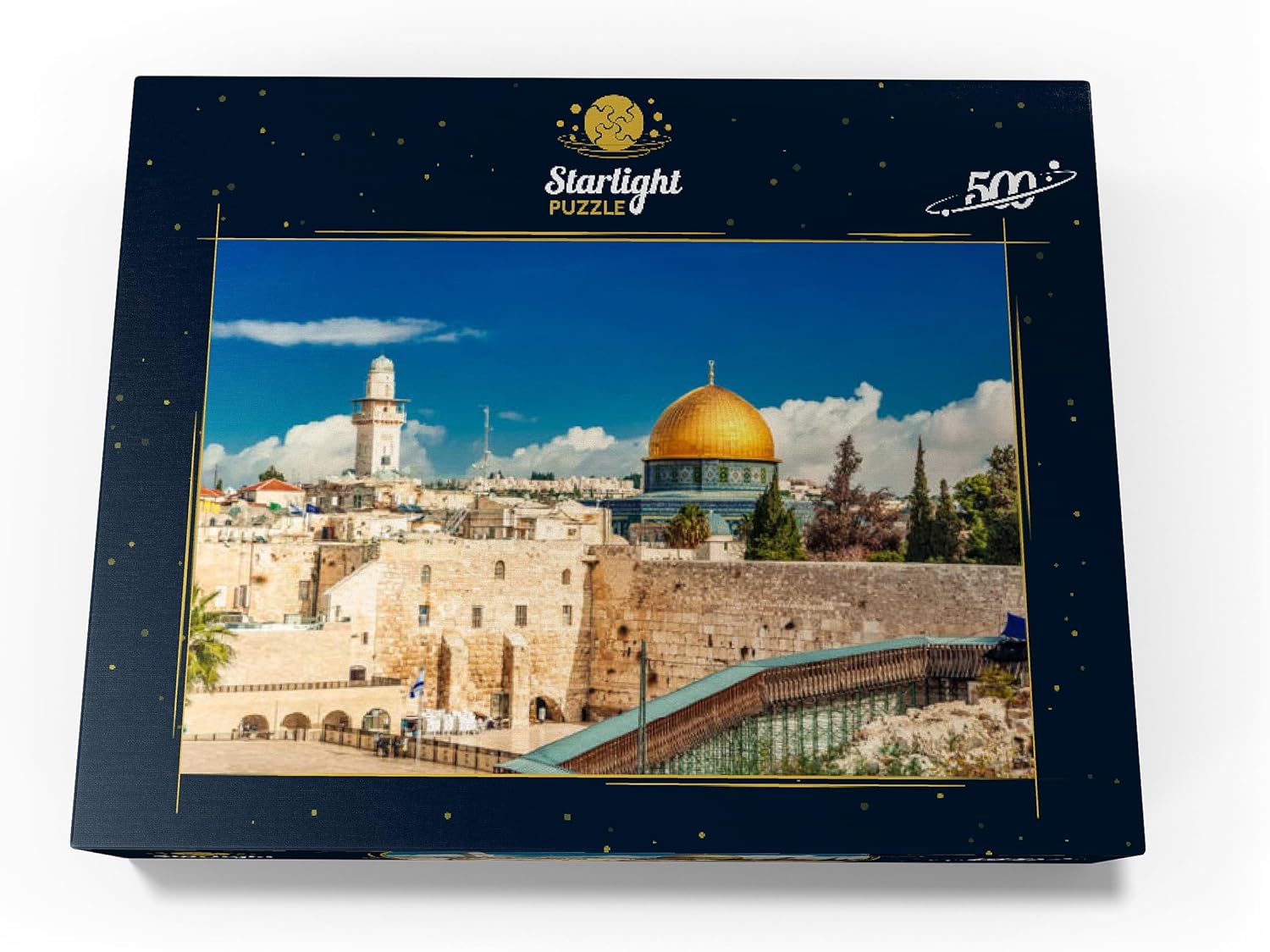 MyPuzzle Western Wall and Dome of The Dome of The Rock in The Ancient City of Jerusalem Israel - Premium 500 Piece Jigsaw Puzzle for Adults