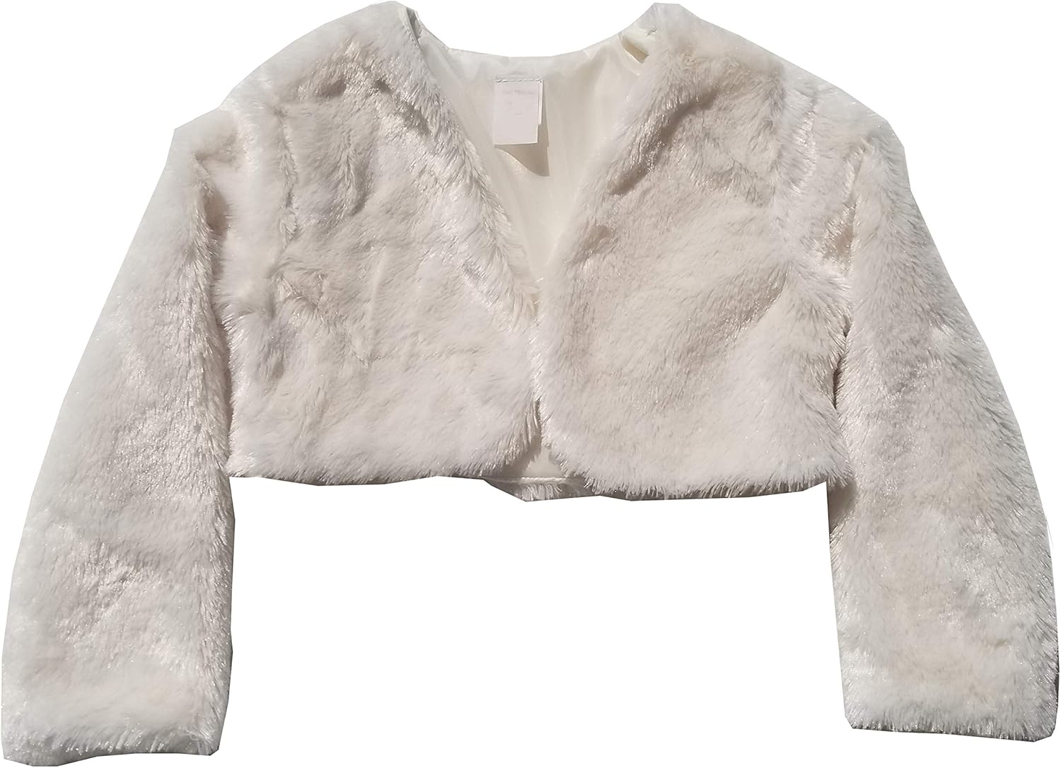 iGirlDress Girls Cozy Faux Fur Bolero Dress Jacket Sweater Shrug