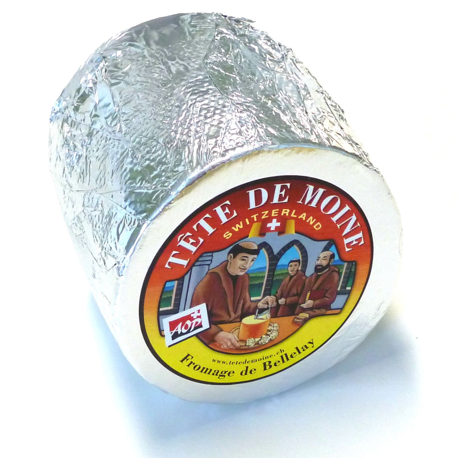 Tete de Moine Käse Schweiz AOP Classic 850g für Girolle KÜHLBOX-Versand mit Styroporbox und Spezialkühlakku für Lebensmittelversand