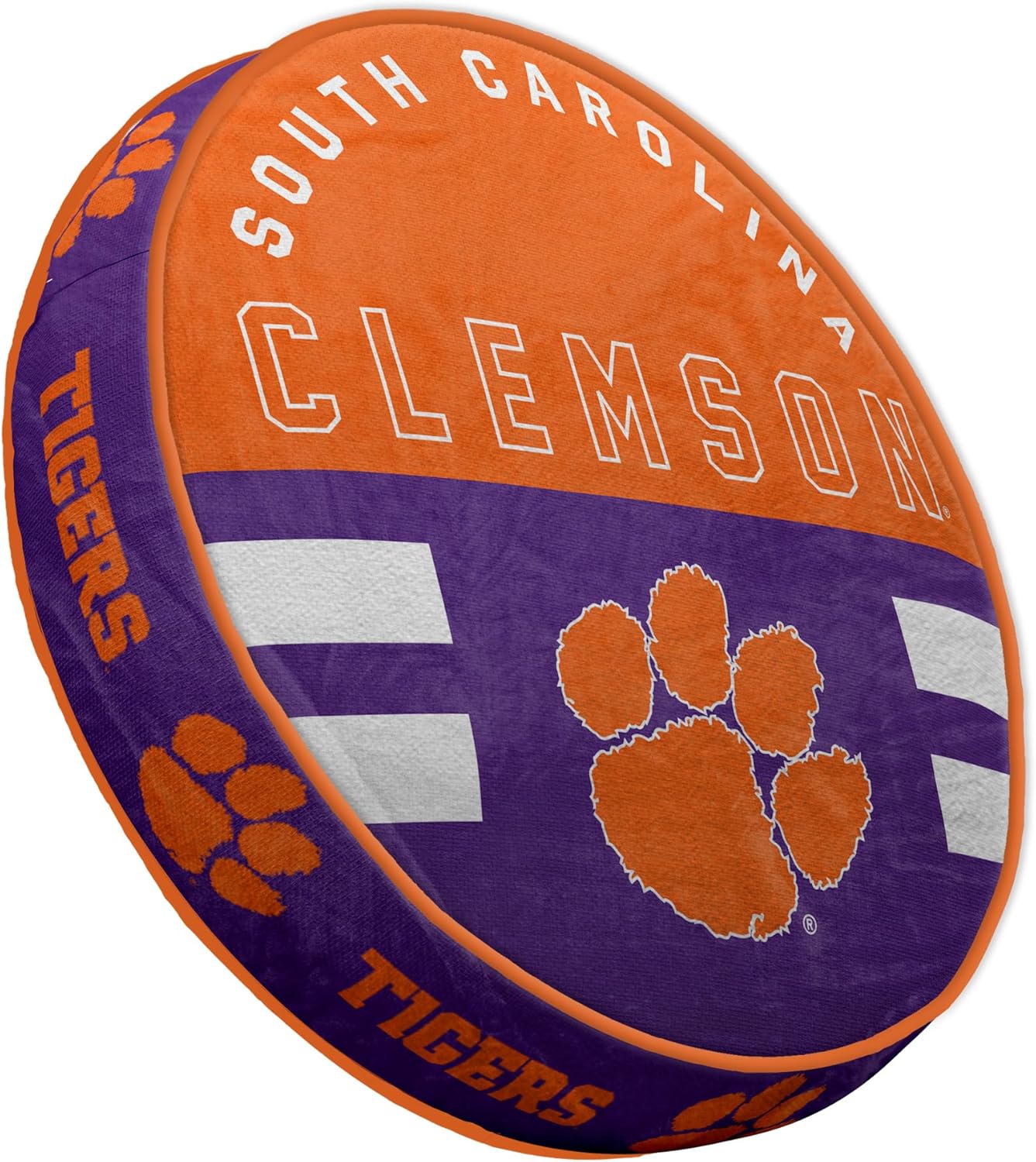 Plush Circle Pillow with NCAA Logo