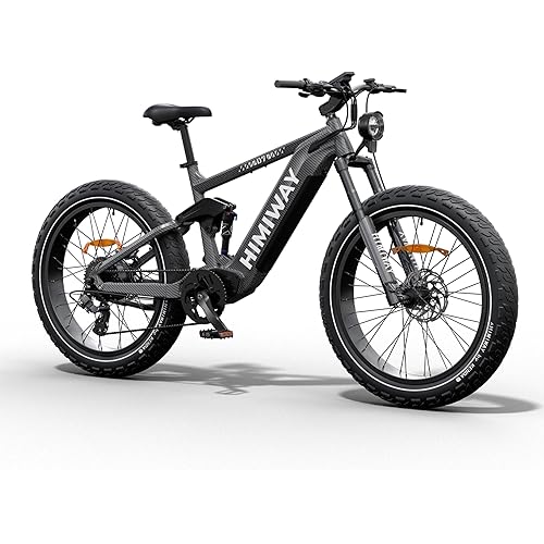 Himiway A7 Pro/D7 Cobra Electric Bike for Adults, 80MI Long Range 750W 27.5"X2.4"/26"×4.8" City/Mountain Ebike with Four-Bar Linkage Suspension,400lb Payload, 20+MPH, 9/7 Speed System