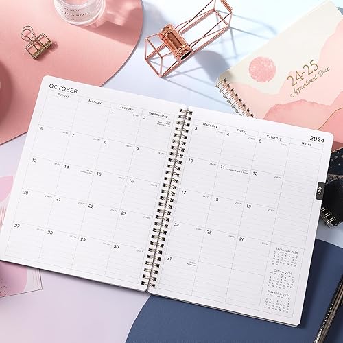 Miniatura 8 de Agenda de citas 2024-2025  Agenda de citas de julio de 2024 a junio de 2025, 2024-2025, agenda diaria semanal y mensual por hora con incrementos de