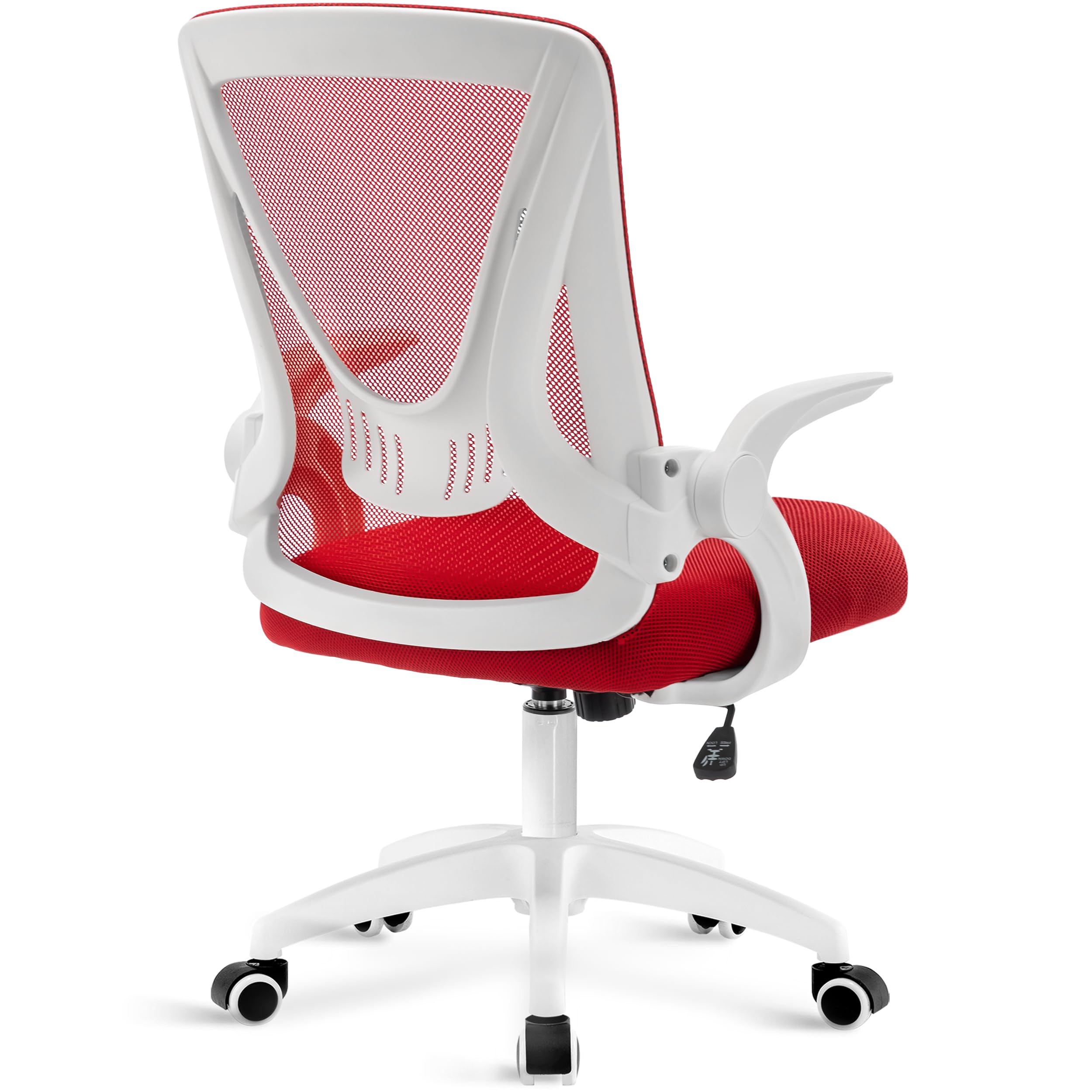 Blisswood Office Desk Chair 90° Flip-up Armrest Swivel Computer Mesh Chair With Lumbar Support, Adjustable Height