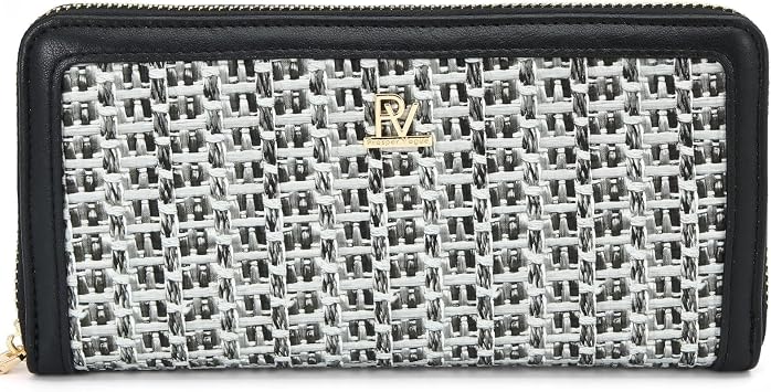 Clutch Wallet For Women, Leather RFID Blocking Wallet Women Large Capacity Credit Card Holder, Womens Billfolds and Wallets Gifts for Women Birthday, Ladies Wallet with Phone Holder, Zip Around