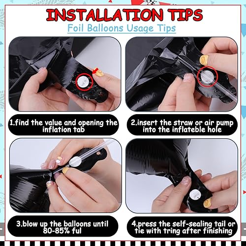 Miniatura 5 de Two Fast Two Curious - Decoraciones de cumpleaños para niño, decoración de segundo cumpleaños de coche de carreras, retro, rojo, negro, azul, arco