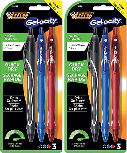 Vista 17 de BIC Cristal Xtra Smooth, pluma con bolígrafo mediano (1.0mm), caja de conteo 24, negro, 12 unidades, Negro