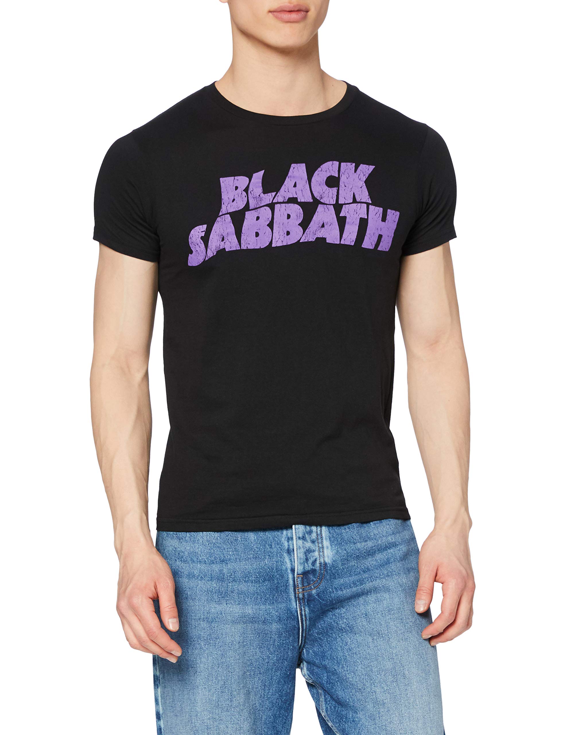 Black Sabbath Men's T Shirt Classic Wavy Vintage Band Logo Official Unisex Xxxxxl