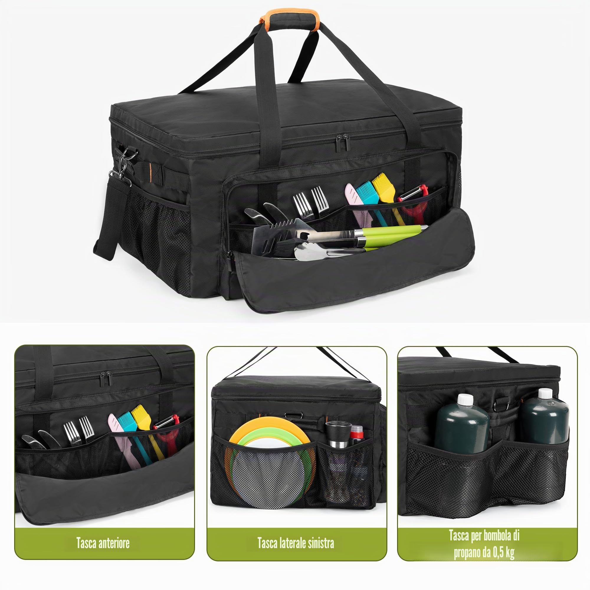 HODRANT Borsa per ll Trasporto Compatibile con Il Barbecue Char-Broil Grill2go X200