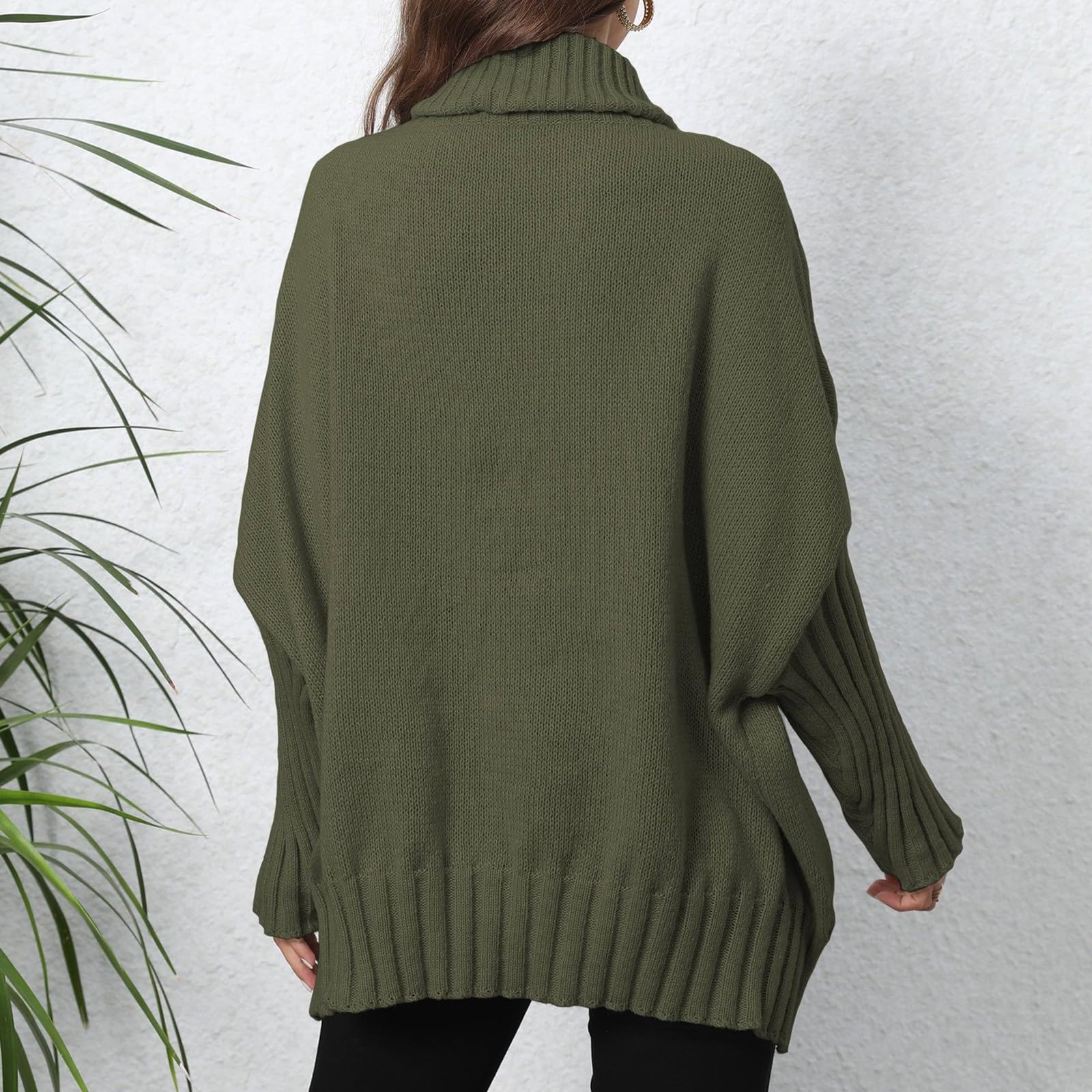 Mädchen Pullover Mit Hohem Kragen - Warmer Strickpullover Mit Zopfmuster Für Outdoor