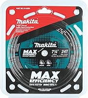 Vista 6 de Makita B-61656 7-1/4" 24T - Hoja de sierra circular de máxima eficiencia con punta de carburo, encuadre
