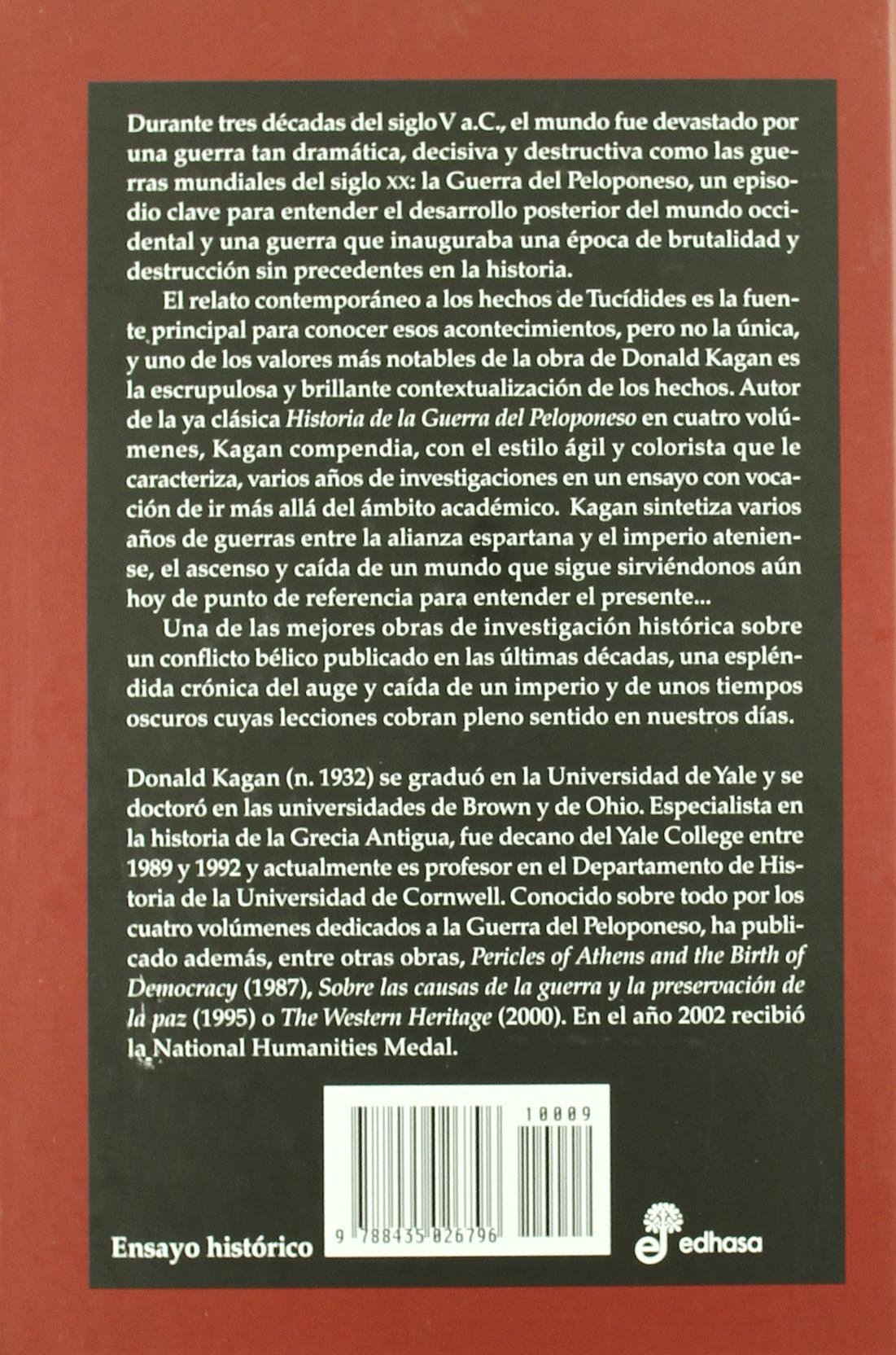 La guerra del Peloponeso (Ensayo histórico)