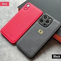 Vista 9 de Custom Embossed Case for iPhone – Personalized Leather Case for iPhone 16, 15, 14, 13, 12, 11, XR, XS, X, Plus, Pro, Max, SE, Mini - Custom Text