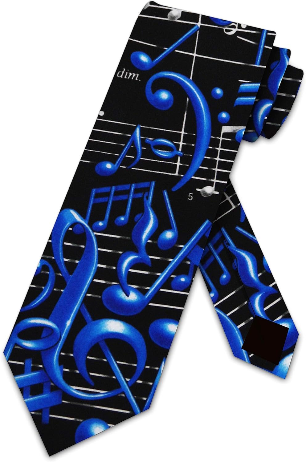 Three Rooker Mens Muscial Notes tie Mens Music Neckties