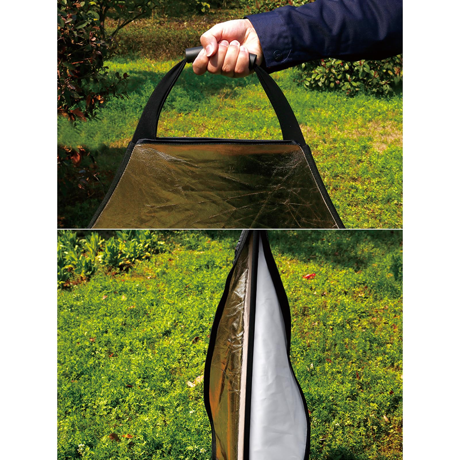 30 cm/60 cm/80 cm Triangolo Portatile Riflettore Pieghevole Triangolo Fotografia Accessori Studio Fotografico Portatile Foto