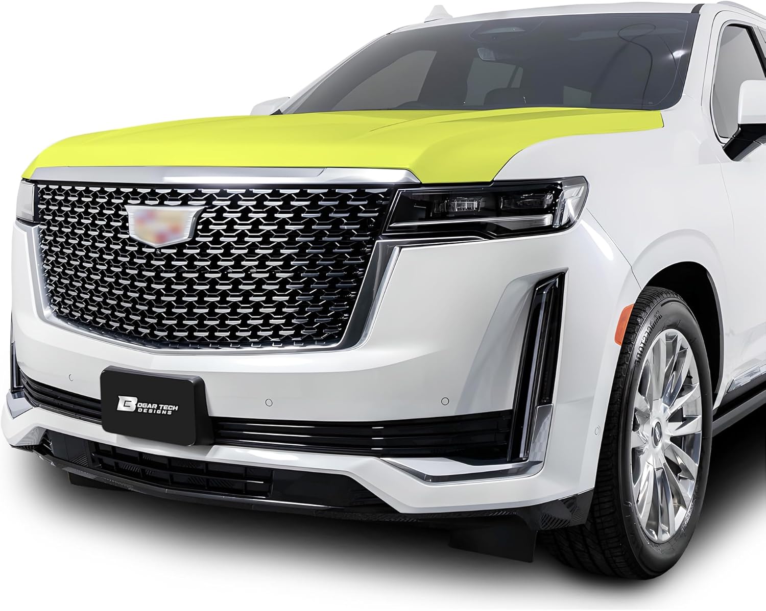 BOGAR TECH DESIGNS Front Middle and Front Sides Paint Protection PPF Film Kit Cover Compatible with Cadillac Escalade 2021-2024, Clear Bra
