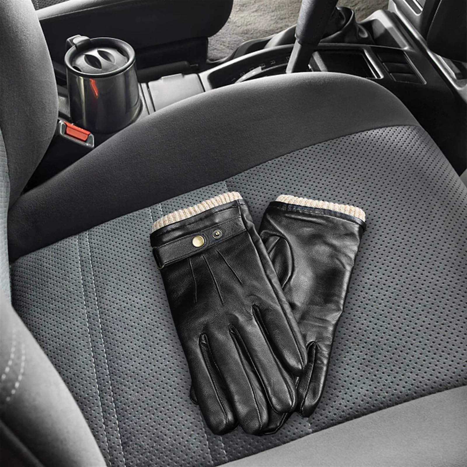 Guanti, guanti da sci Guanti invernali da uomo Guanti in pelle caldi for touchscreen Guanti termici Regali termici for papà o marito