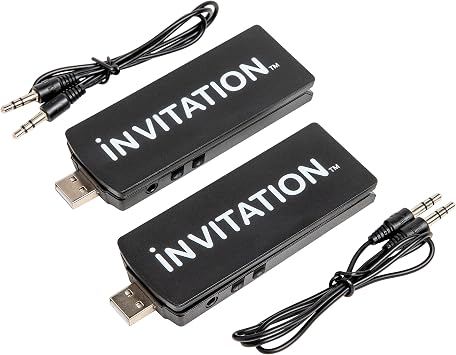 Bazooka Invitation USB Wireless Adapter with Party Button, 150ft Range