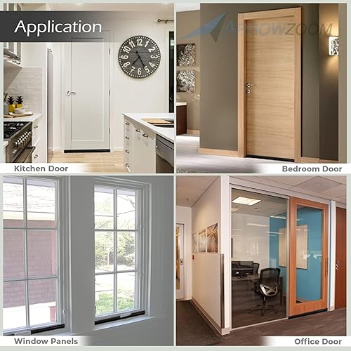 Miniatura 4 de Arrowzoom 1 tira de sellado inferior de puerta PRO de espuma de algodón con cuero resistente al agua tapón de sellado que bloquea el ruido exterior