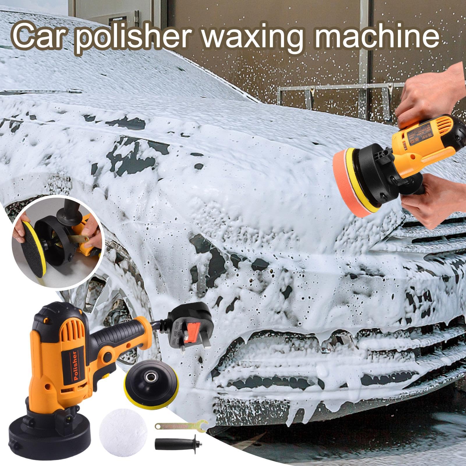 Autopoliermaschine, Polierpad für Autowachs | Pads und Poliermaschinen für Autos 220 V – Autopoliermaschine, Griffpoliermaschine, Rep-Schleifer