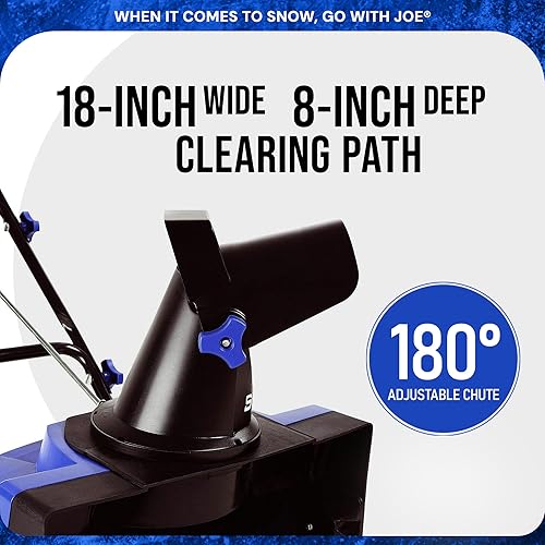 Vista 23 de Snow Joe Soplador de nieve eléctrico con cable de 15 amperios, camino de limpieza de 22 pulgadas con luces LED duales, barrena de acero, canal