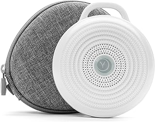 Yogasleep Rohm Portable White Noise Sound Machine + Travel Case in Grey (Pack of 2) Sleep Therapy, Crush-Resistant Travel ...