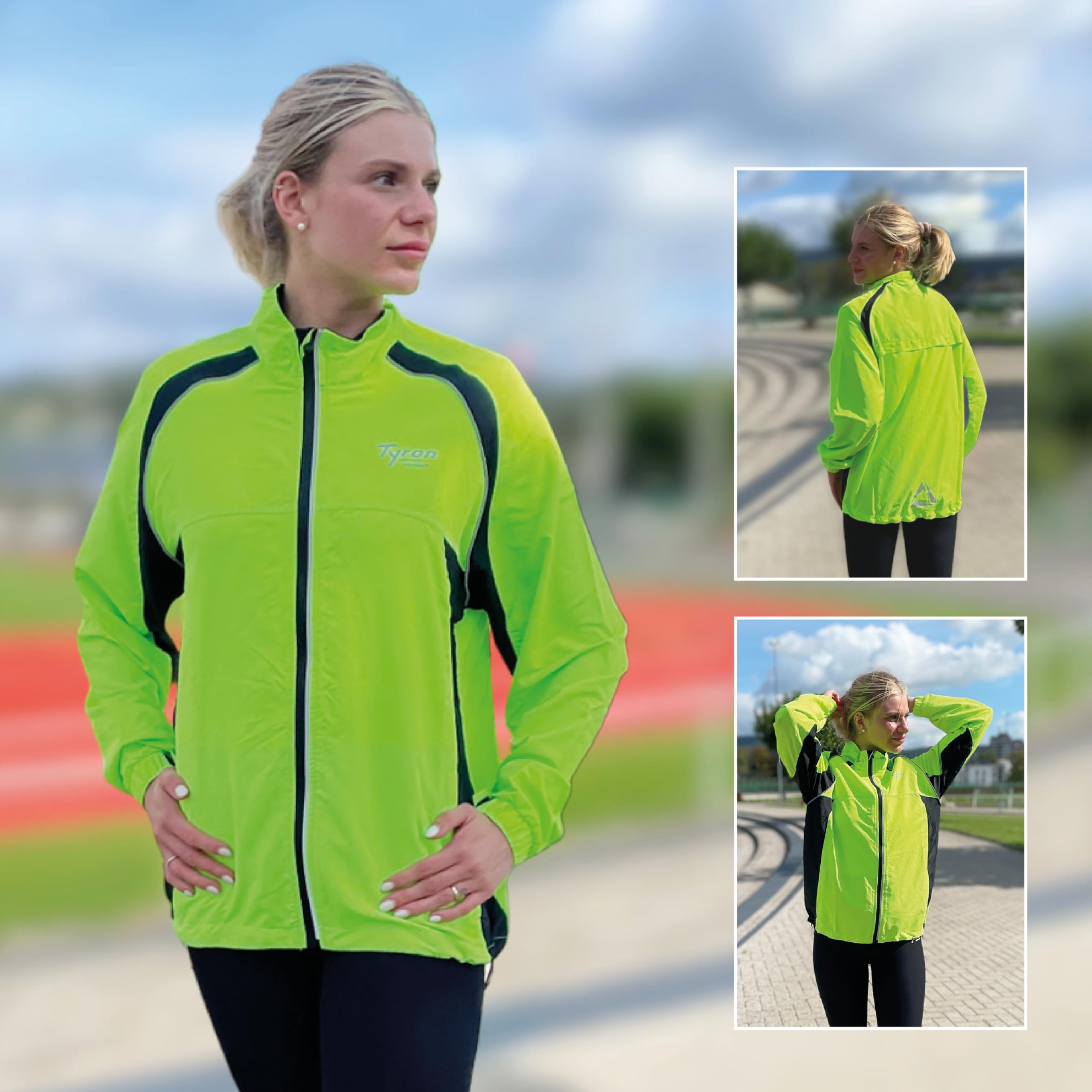 Tyron Veste de course TR 2000 - Pour homme et femme - Coupe-vent et imperméable - Perméable à l'air - Douce et légère - Idéale pour l'automne et l'hiver