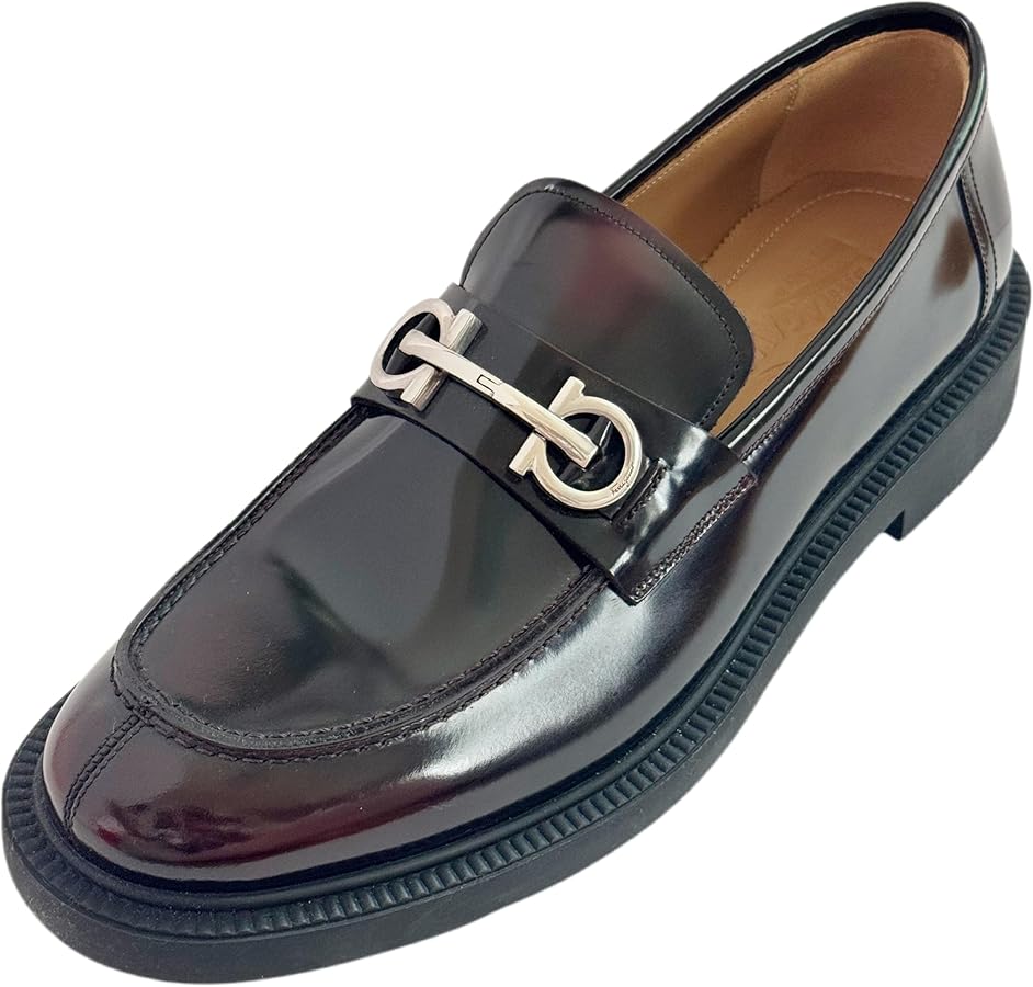Amazon.com | Ferragamo GALLES Dark Brown Nebbiolo Bit Leather Calf