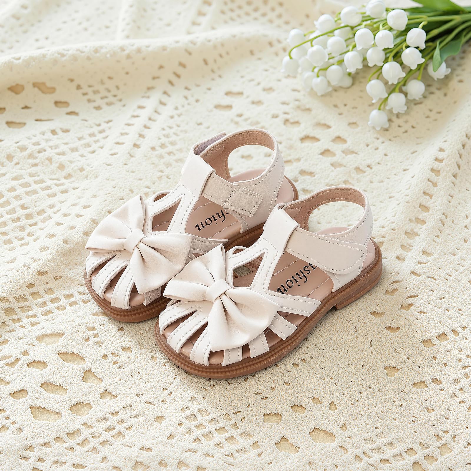 Elegant Sommer Sandalen für Kleinkinder Mädchen 1-5 Jahre Barfuß Sommerschuhe Komfort und Rutschschutz